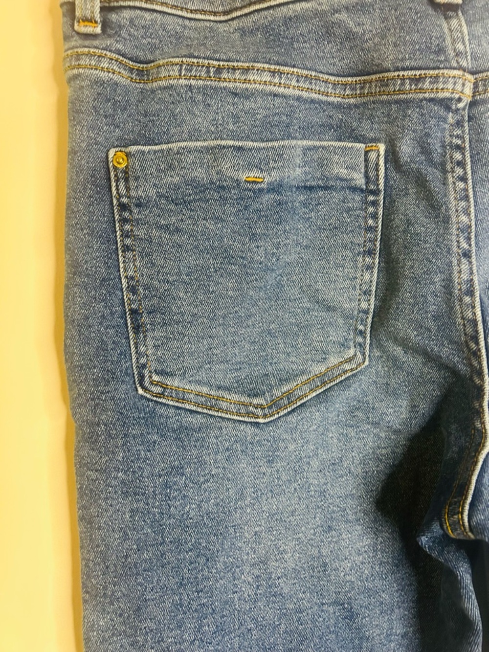 Zara Woman Blue Washed straight Leg Jeans Size 8 - Picture 5 of 13